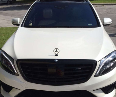 Rent a Mercedes S63 AMG luxury sedan